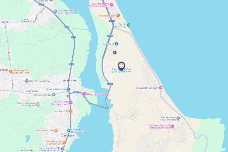 Map - Vertical Airport LED Screen Billboard at Cam Ranh International Airport, Bac Cam Ranh Ward, Khanh Hoa