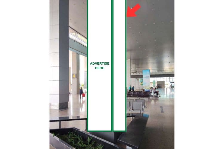 Day view - Vertical Airport LED Screen Billboard at Cam Ranh International Airport, Bac Cam Ranh Ward, Khanh Hoa