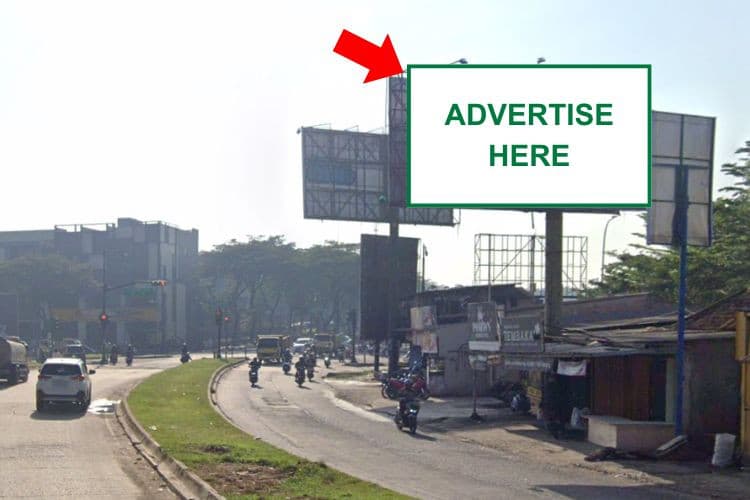 1 Sided Horizontal Static Billboard at Jl. Raya Cisauk Kp. Cisauk Desa Sampora, Cisauk, Kabupaten Tangerang, Banten (nearby Pasar Intermoda Cisauk)