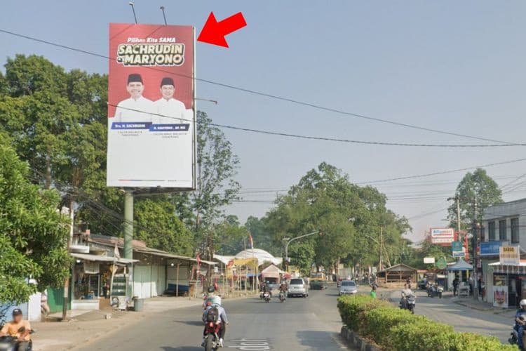 1 Sided Vertical Static Billboard at Jl. KH Hasyim Ashari, Cipondoh, Cipondoh, Tangerang, Banten (nearby Situ Cipondoh, side A)