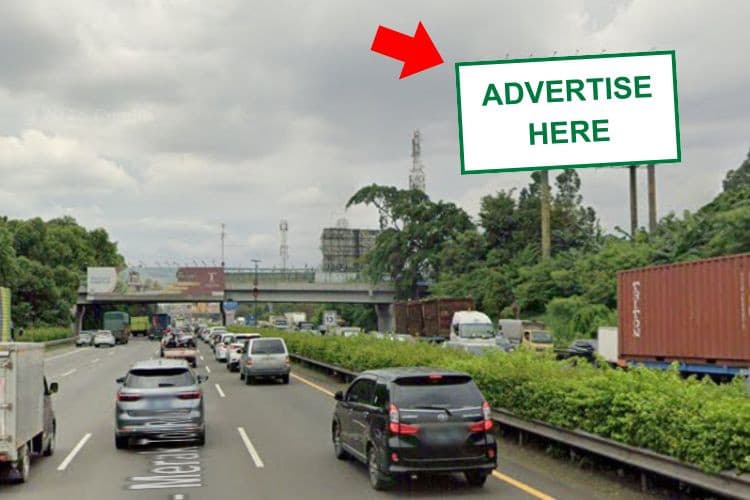 1 Sided Horizontal Static Billboard at Jl. Tol Jkt - Tangerang, Pinang KM 13, Pinang, Tangerang, Banten (nearby Jembatan Tol Pinang)