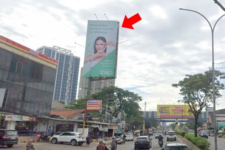 1 Sided Vertical Static Billboard at Jl. Raya Serpong, Pakulonan, Serpong Utara, Tangerang Selatan, Banten (in front of Alfamart, side A)