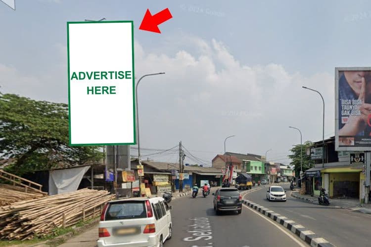 1 Sided Vertical Static Billboard at Jl. Dr. Setiabudi, Pamulang Tim, Pamulang, Tangerang Selatan, Banten (nearby McDonald's, side B)
