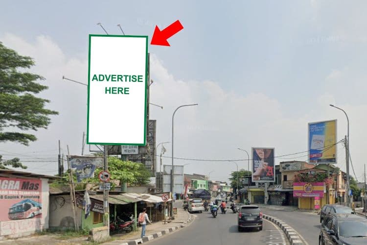 1 Sided Vertical Static Billboard at Jl. Dr. Setiabudi, Pamulang Tim, Pamulang, Tangerang Selatan, Banten (across McDonald's)