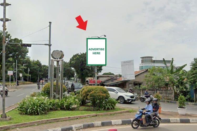 1 Panel Vertical Static Billboard at Jl. Kembang Karet, Meruya Utara, Kembangan, Jakarta Barat, DKI Jakarta  (Side A)