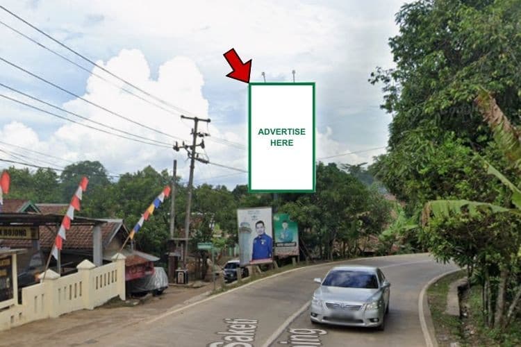 1 Panel Vertical Static Billboard at Jl. Raya Saketi - Malingping, Pandeglang, Banten (nearby Polsek Bojong)