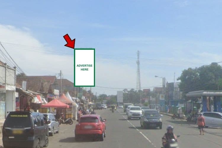 1 Panel Vertical Static Billboard at Jl. Jenderal Ahmad Yani, Pandeglang, Banten (nearby Bank Mandiri KCP Pandeglang)