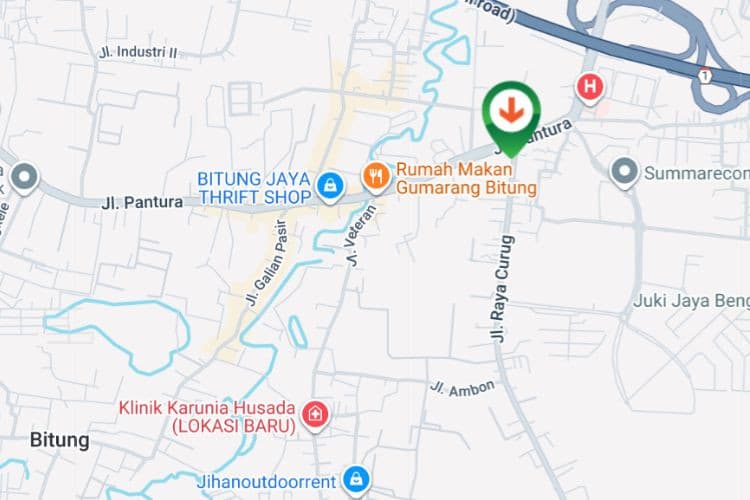 Map - Vertical Static Billboard at Jl. Raya Bitung, Kadu, Kec. Curug, Curug, Kabupaten Tangerang, Banten (Lampu Merah Bitung, side B)