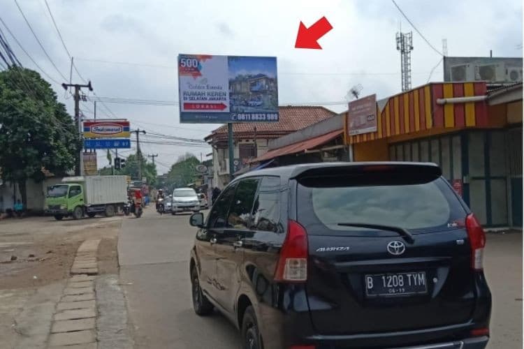 Horizontal Static Billboard at Jl. Raya Parung - Ciputat, Serua, Kec. Bojongsari, Depok, Jawa Barat  (Side B) (Day View)