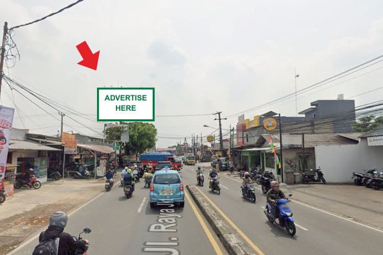 1 Sided Horizontal Static Billboard at Jl. Raya Parung - Ciputat, Serua, Bojongsari, Depok, Jawa Barat 