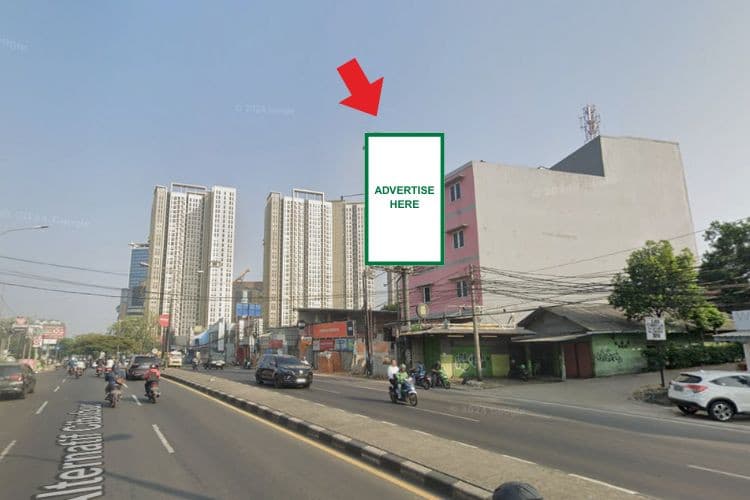 1 Sided Vertical Static Billboard di Jl. Alternatif Cibubur, Bandung, Harjamukti, Cimanggis, Depok, Jawa Barat 