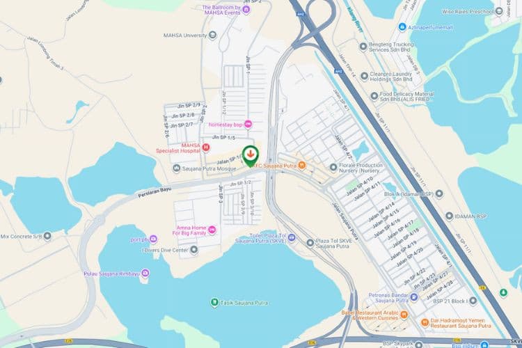 Map - Free Standing Billboard at Persiaran Saujana Putra, Bandar Saujana Putra, Jenjarom, Selangor (Near Plaza Tol ELITE Bandar Saujana Putra - NO.4)