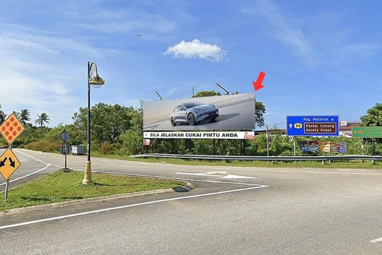 Free Standing Billboard at Jalan Padang Matsirat Roundabout, Langkawi, Kedah (to Langkawi International Airport)