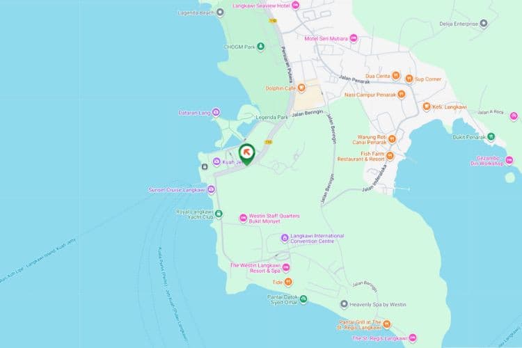 Map - Free Standing Billboard at Persiaran Putra, Langkawi, Kedah (in front of Jetty Point [B])
