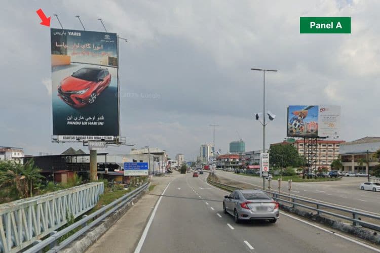 2 Sided Vertical Unipole Billboard at Jalan Beserah, Kuantan, Pahang