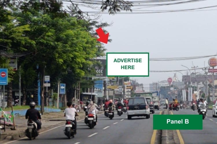 1 Sided Horizontal Static Billboard at Jl. Raya Bojongsari, Bojongsari Baru, Bojongsari, Depok, Jawa Barat  (in front of Pujasari Market B)