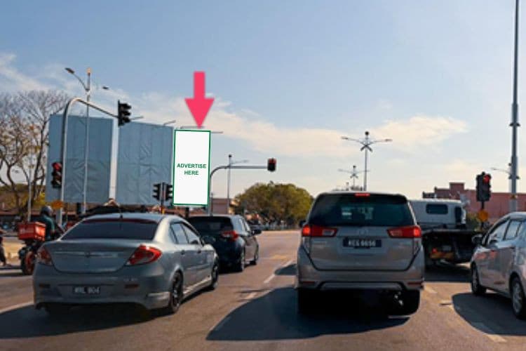 1 Panel Vertical Minipole Billboard at Sultanah Bahiyah Highway / Jalan Suka Menanti, Alor Setar, Kedah (left panel [C])