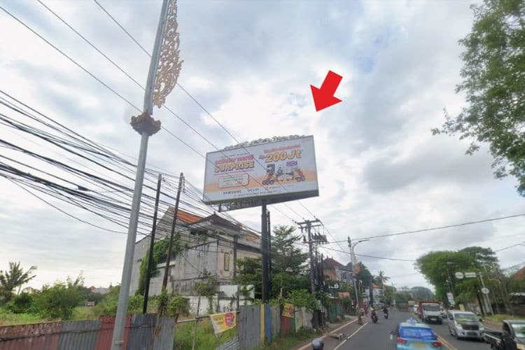 1 Sided Horizontal Static Billboard at Jl. Gatot Subroto Timur No. 14, Denpasar, Bali  (Side A)