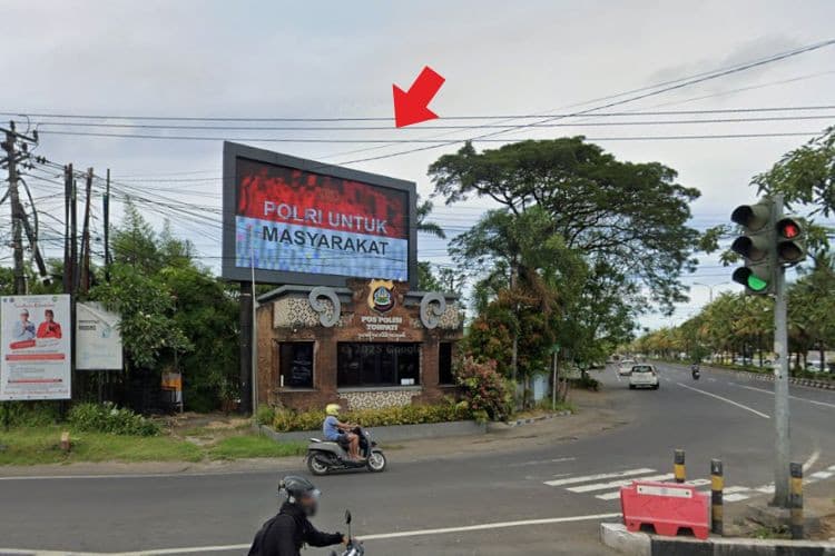 1 Panel Horizontal Videotron Billboard at Jl. Simpang Tohpati, Kesiman Kertalangu, Denpasar Timur, Denpasar, Bali 