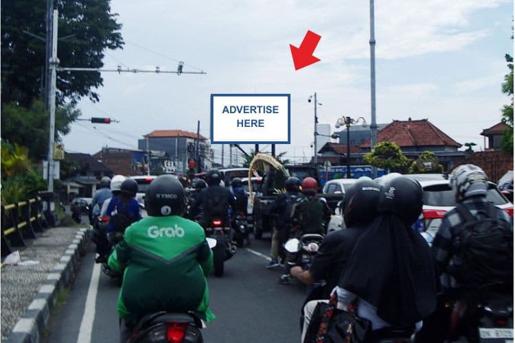 1 Panel Horizontal Videotron Billboard at Jl. Teuku Umar, Denpasar, Bali (Intersection Buagan)