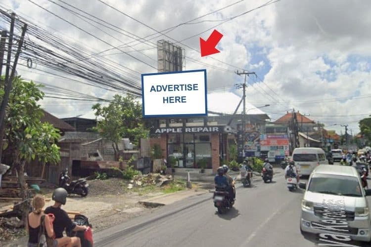 1 Panel Horizontal Videotron Billboard at Jl. Raya Kerobokan, Badung, Bali