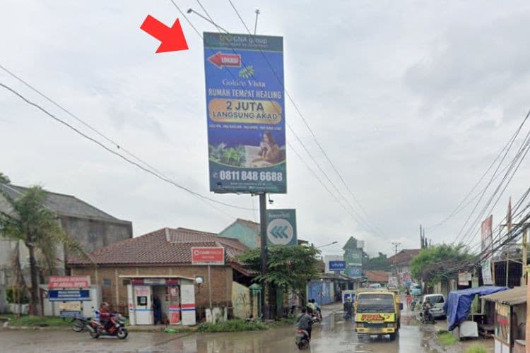1 Sided Vertical Static Billboard at Jl. Raya Tugu Legok, Babakan, Legok, Kabupaten Tangerang, Banten (nearbu SPBU Pertamina, side A)