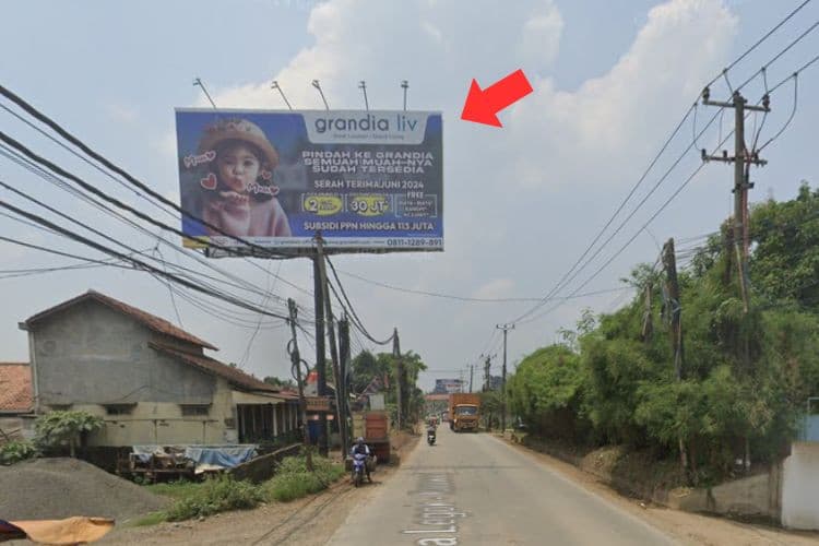 1 Sided Horizontal Static Billboard at Jl. Raya Parung Panjang, Malang Nengah, Pagedangan, Kabupaten Tangerang, Banten (nearby Alfamidi Perempatan Jaha, side A)