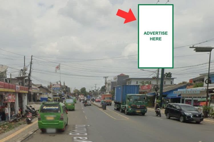 1 Sided Vertical Static Billboard at Jl. Raya Bitung, Kadu, Kec. Curug, Curug, Kabupaten Tangerang, Banten (Lampu Merah Bitung, side A)