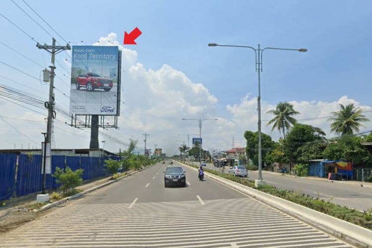 1 Panel Vertical Free Standing Billboard at Iloilo-Capiz Rd., Cabugao Sur, Sta. Barbara, Iloilo City, Iloilo (Airport bound, Near Uratex Iloilo Showroom)