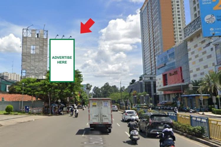 1 Panel Vertical Static Billboard at Jl Jendral Sudirman, Tangerang, Banten
