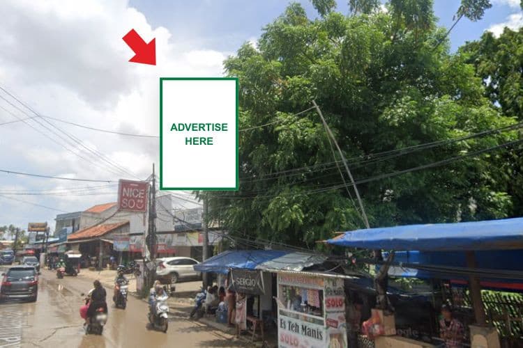 1 Panel Vertical Baliho Billboard at Jl. Raya Kampung Melayu, Teluk Naga, Kabupaten Tangerang, Banten (nearby Alfamidi Teluk Naga)