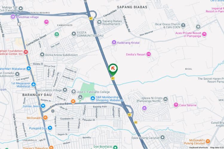 Map  Freestanding Billboard at Duquit, Mabalacat, Pila Duquit, Pampanga (Near SCTEX Ramp B Side)