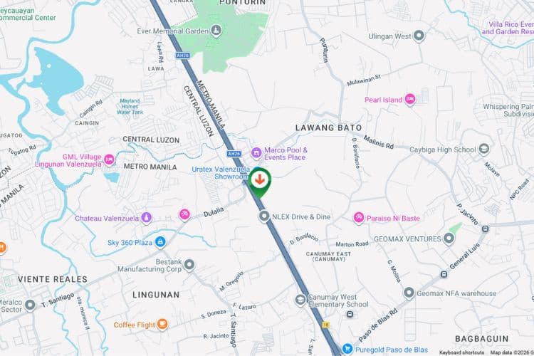 Map - ertical Free Standing Billboard at 19-10 E. Service Road, Valenzuela, Metro Manila (Near NLEX - Lawang Bato Exit)