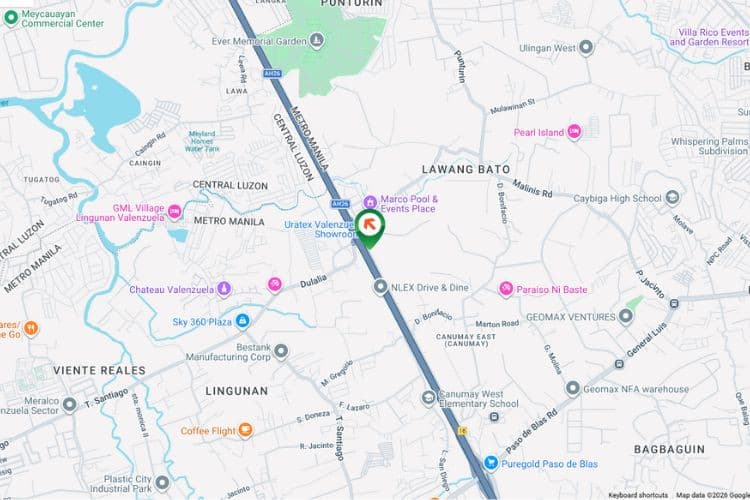 Map - Freestanding Billboard at 19-10 E Service Road, Valenzuela, Metro Manila (Across NLEX Drive & Dine)