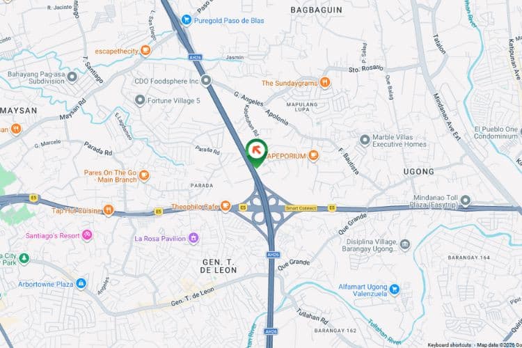 Map - Horizontal Rooftop Billboard at 2077 Candido, Valenzuela, Metro Manila (Southbound-facing, Near NLEX - Smart Connect Interchange)