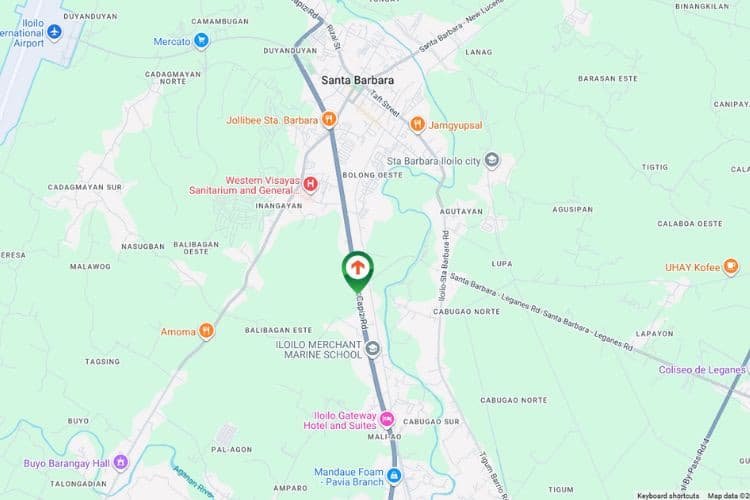 Map - Vertical Free Standing Billboard at Iloilo-Capiz Rd., Cabugao Sur, Sta. Barbara, Iloilo City, Iloilo (City bound, Near Uratex Iloilo Showroom)