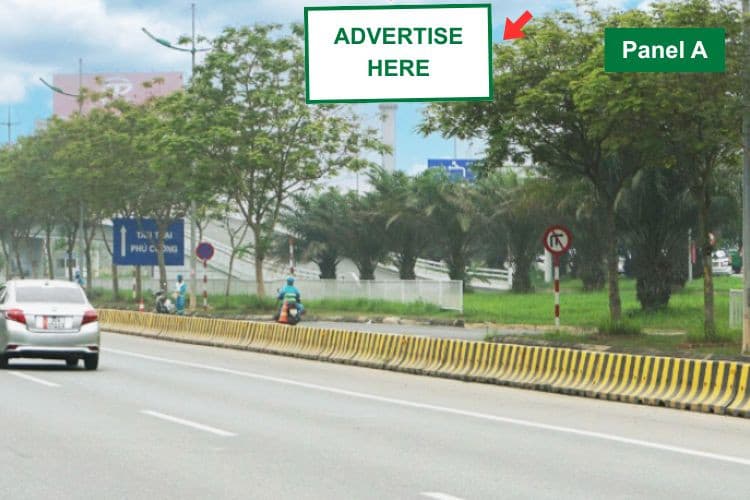 1 bảng quảng cáo 2 mặt tại Sân bay Nội Bài, phường Ba Đình, Hà Nội (Đối diện nhà ga T2 Nội Bài, tuyến đường Nhật Tân - Nội Bài)