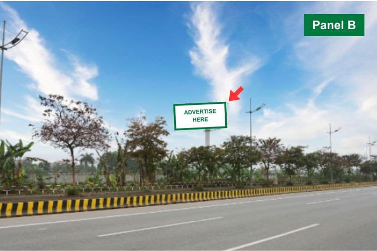 Panel B - Horizontal Unipole Billboard at Noi Bai International Airport, Ba Dinh Ward, Ha Noi City (Opposite Noi Bai T2 terminal, Nhat Tan - Noi Bai street)