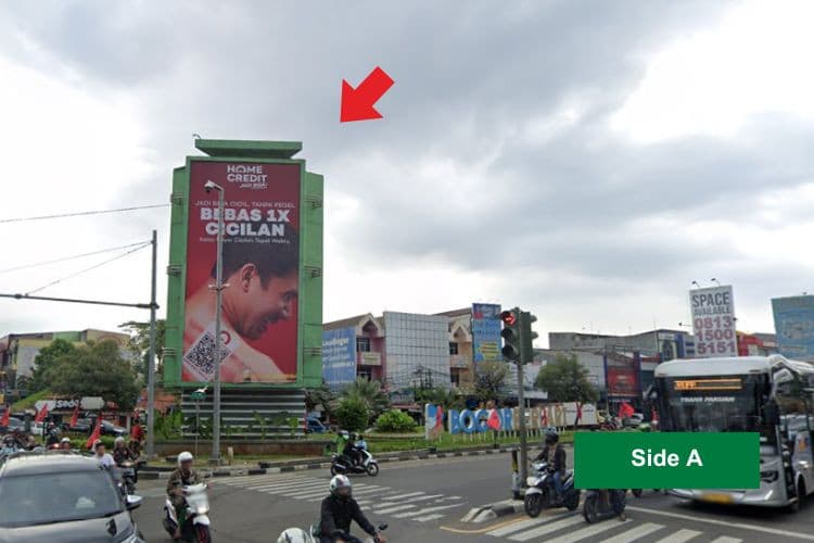 1 Sided Vertical Static Billboard di Jl. Raya Pajajaran, Bogor, Jawa Barat  (intersection Jambu Dua, Side A)