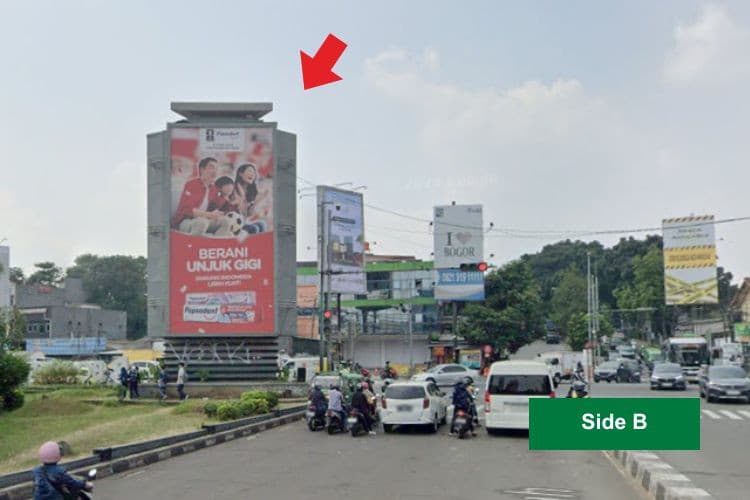 1 Sided Vertical Static Billboard di Jl. Raya Pajajaran, Bogor, Jawa Barat  (intersection Jambu Dua, Side B)