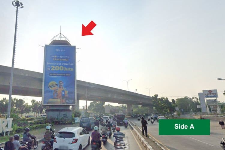 Vertical Static Billboard at Jl. Sholeh Iskandar, Bogor, Jawa Barat  (T-junction Yasmin Park)