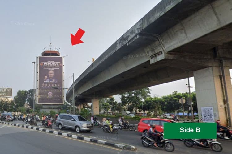 1 Sided Vertical Static Billboard at Jl. Sholeh Iskandar, Bogor, Jawa Barat  (T-junction Yasmin Park, Side B)