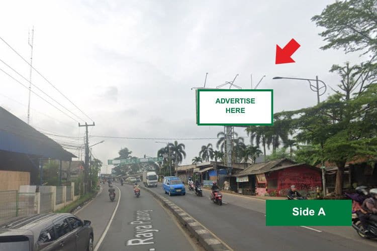 1 Sided Horizontal Static Billboard at Jl. Raya Parung, Kabupaten Bogor, Jawa Barat  (nearby D'Lisa Beach Cafe & Resto, Side A)