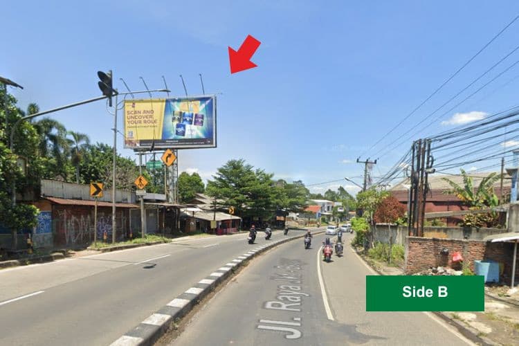 1 Sided Horizontal Static Billboard at Jl. Raya Parung, Kabupaten Bogor, Jawa Barat  (nearby D'Lisa Beach Cafe & Resto, Side A)