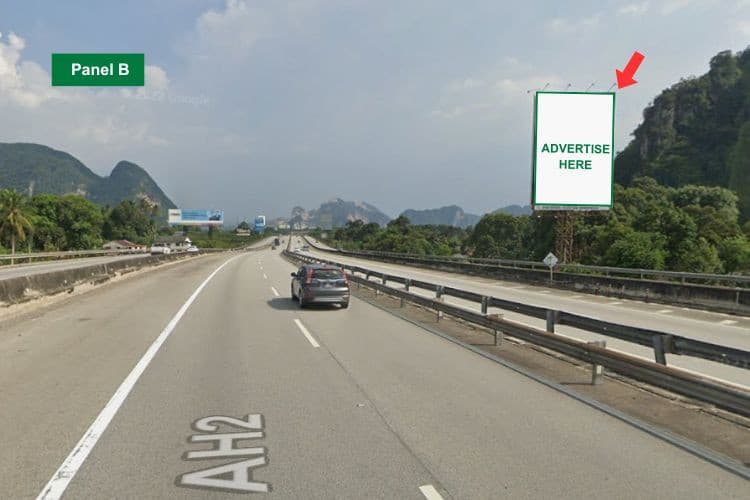 Vertical Unipole Billboard at NSE KM278.4, Tambun, Perak (near Plaza Tol Ipoh Selatan)