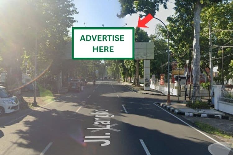 1 Panel Horizontal Bando Billboard at Jl. Langko, Mataram, Nusa Tenggara Barat  (near PT. Bank Muamalat Indonesia, Tbk KCU Mataram)