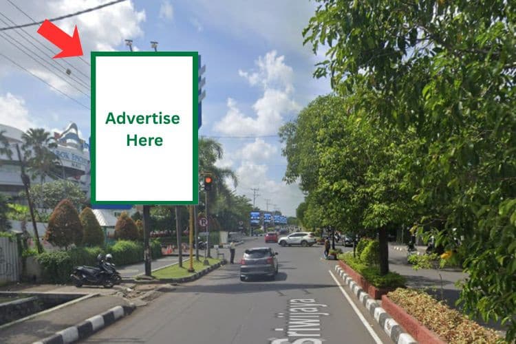 1 Panel Vertical Static Billboard at Jl. Sriwijaya, Mataram, Nusa Tenggara Barat  (near Epicentrum Mall)