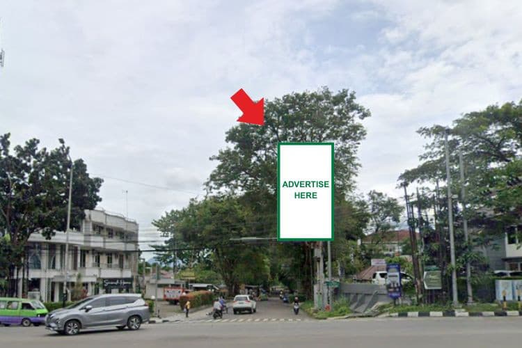 1 Panel Vertical Static Billboard di Jl. Lodaya, Bogor, Jawa Barat  (nearby Factory Outlet Amira)