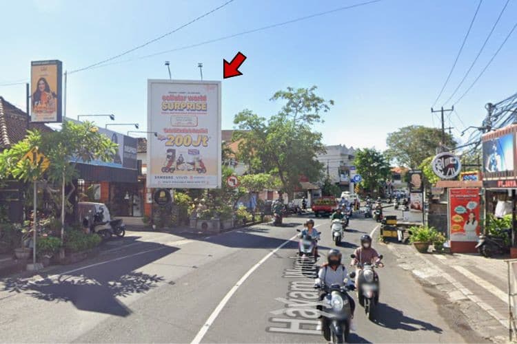 1 Panel Vertical Static Billboard at Jl. Hayam Wuruk, Denpasar, Bali  (nearby Elite Fit Pro Hayam Wuruk)