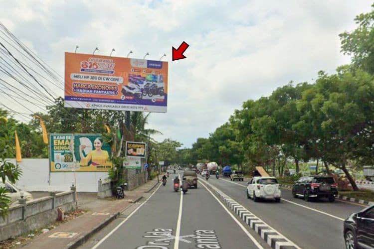 1 Panel Horizontal Static Billboard at Jl. Prof. Dr. Ida Bagus Mantra, Denpasar, Bali  (nearby Biaung Traditional Market)